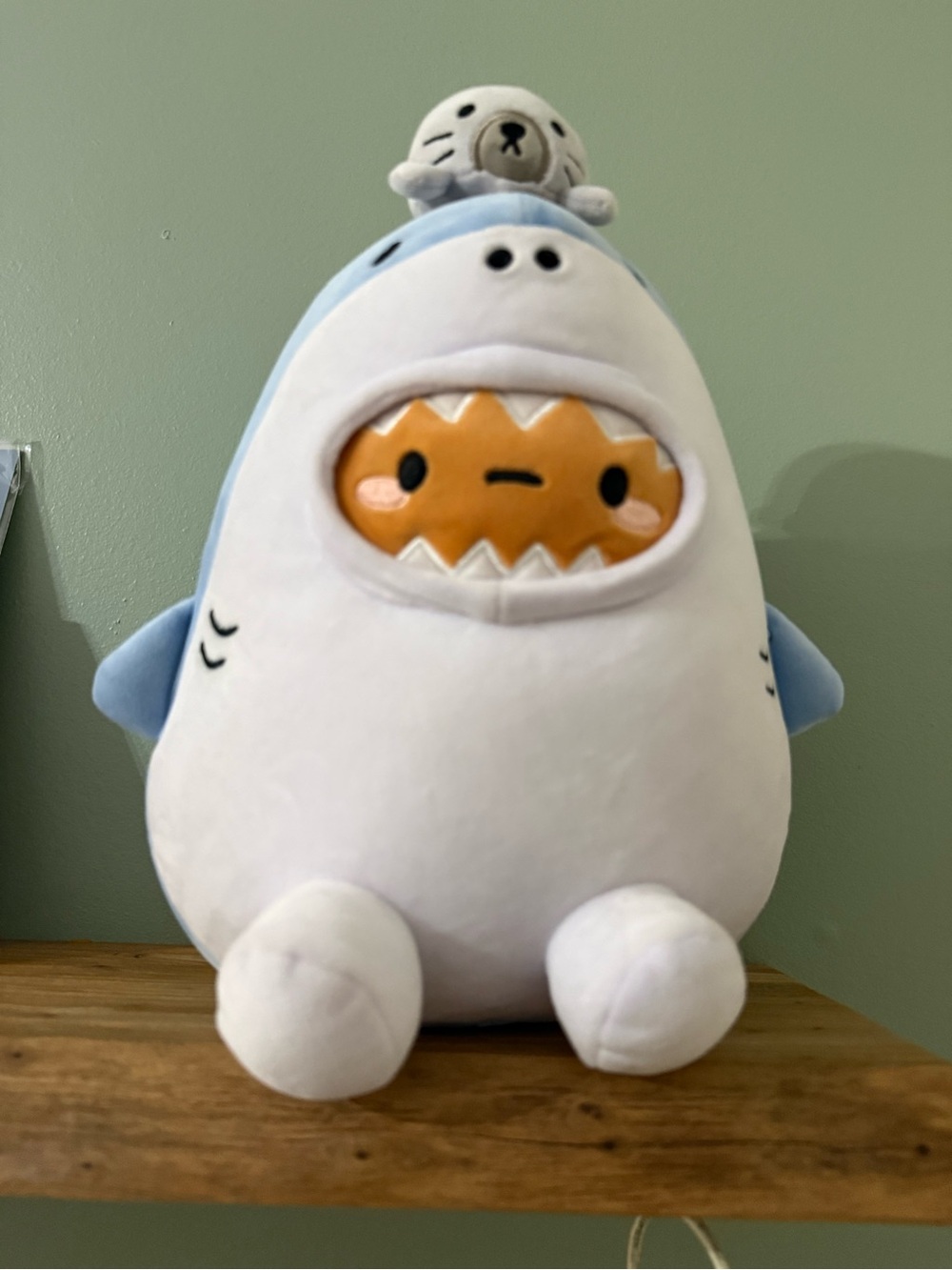 Smoko Blue Shark Tayto potato with Seal Midi Mochi Plush